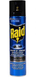 Spray impotriva mustelor si tantarilor, 400ml, Raid