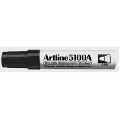 Whiteboard marker negru, varf 5,0 mm, Artline 5100A
