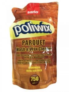 Rezerva detergent cu ceara, pentru suprafete din lemn, 750ml, Poliwix Parquet Sano