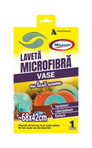 Laveta microfibra profesionala pt. vase, 42x68cm, MSV
