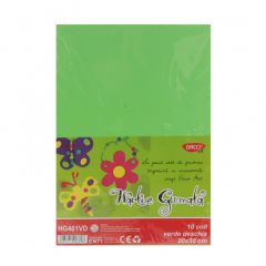 Hartie gumata A4, verde deschis, 10bucati/set, Daco