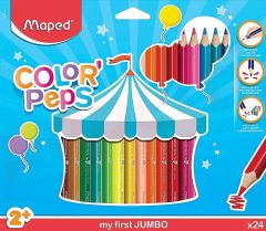Creioane colorate 24culori/set, Color Peps My First Jumbo Maped