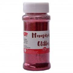 Pudra glitter, rosu, 60g/tub, Monosararita Daco