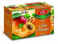 Ceai Fares caise si mango, 20plicuri/cutie