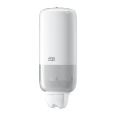 Dispenser din plastic alb pentru sapun lichid, 1L, Tork 560000