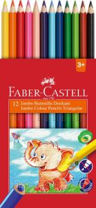 Creioane colorate 12culori/set Jumbo Faber Castell-FC116501