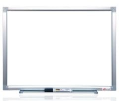 Whiteboard magnetic, 90cm x 120cm, Visual