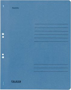 Dosar de incopciat cu capse 1/1, carton albastru, Falken/Exacompta