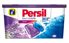 Detergent capsule gel pentru tesaturi, 28buc/cutie, Duo-Caps Color Lavander Persil