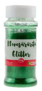 Pudra glitter, verde, 60g/tub, Monosararita Daco