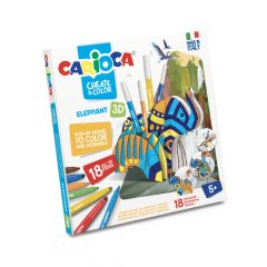 Set creativ, Create and Color, Elephant 3D Carioca