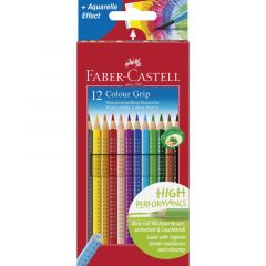 Creioane colorate 12culori/set, Grip 2001 Faber Castell-FC112412