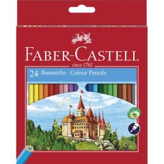 Creioane colorate 24culori/set, Eco Faber Castell-FC120124