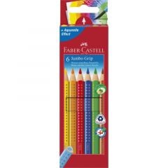 Creioane colorate 6culori/set Jumbo  Grip Faber Castell-FC110906