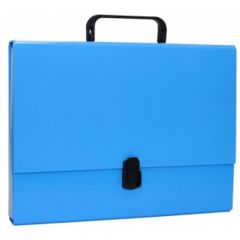 Servieta carton laminat albastru A4, cotor 50mm, Office Products