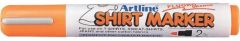 Permanent marker pentru textile, portocaliu fluorescent, varf 2,0 mm, Artline T-Shirt
