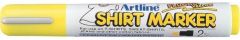 Permanent marker pentru textile, galben fluorescent, varf 2,0 mm, Artline T-Shirt