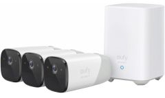 Kit supraveghere video eufyCam 2 Security wireless cu 3 camere video, HD 1080p, IP67, Anker Eufy