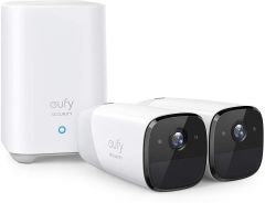 Kit supraveghere video eufyCam 2 Security wireless cu 2 camere video, HD 1080p, IP67, Anker Eufy