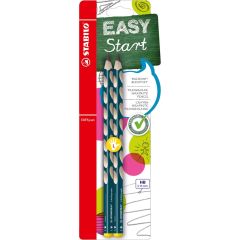 Creion fara guma, 2buc/set, pt. stangaci, EasyGraph Stabilo