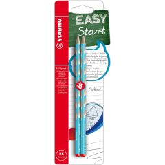 Creion fara guma, 2buc/set, corp bleu, S EasyGraph Stabilo