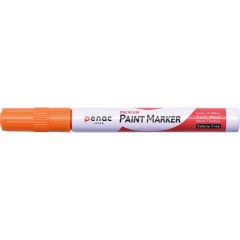 Permanent marker cu vopsea portocaliu, varf 2-4 mm, Penac