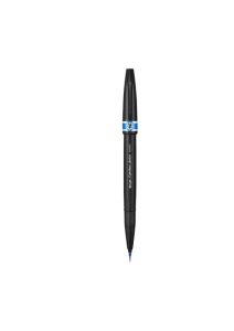 Marker pentru caligrafie, bleu, Brush Pen ultra fin Sign Pen Artist Pentel-PESESF30CS