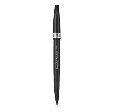 Marker pentru caligrafie, gri, Brush Pen ultra fin Sign Pen Artist Pentel-PESESF30CN