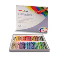 Creioane colorate cerate 36culori/set, Oil Pastels Pentel PEPHN36