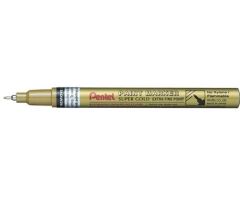Permanent marker cu vopsea auriu, varf 0,7 mm, Pentel PEMFP10X