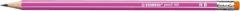 Creion cu guma, HB, corp roz, 160 Stabilo