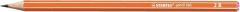 Creion fara guma, HB, corp portocaliu, 160 Stabilo