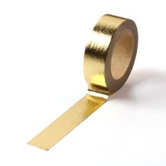 Banda adeziva color 15mm x 10m, auriu, Washi