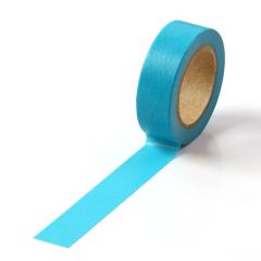 Banda adeziva color 15mm x 10m, albastru, Washi