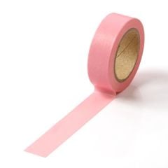 Banda adeziva color 15mm x 10m, roz, Washi