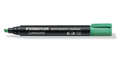 Permanent marker verde, varf tesit 2,0-5,0mm, Lumocolor 3505 Staedtler