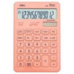 Calculator de birou 12 digit, 1541, roz pastel, M015 Deli