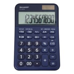 Calculator de birou 10 digit, albastru inchis, EL-M335BBL Sharp