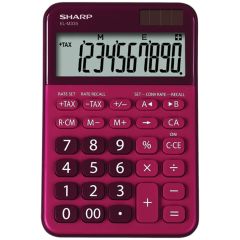 Calculator de birou 10 digit, rosu, EL-M335BBL Sharp