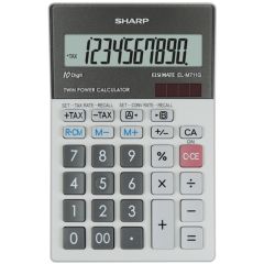Calculator de birou 10 digit, gri, EL-M711GGY Sharp