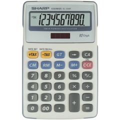 Calculator de birou 10 digit, gri, EL-334FB Sharp