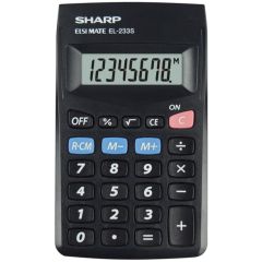 Calculator de buzunar 8 digit, negru, EL-233SBBK Sharp