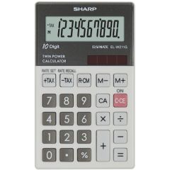 Calculator de buzunar 10 digit, EL-W211GGY Sharp