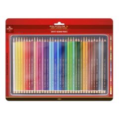 Creioane colorate 36culori/set, cutie metal, Polycolor Koh-I-Noor
