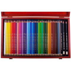 Creioane colorate 36culori/set, cutie lemn, Polycolor Koh-I-Noor