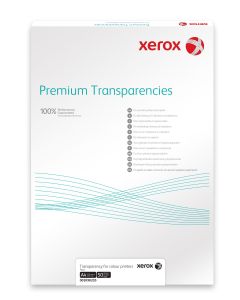 Folie transparenta ptr. laser/copiator alb/negru, A4, tip CC, Xerox 03R98205