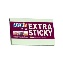 Notes autoadeziv extra sticky, 127mm x 76mm, 90 file/buc, verde pal, Stickn HO-21666