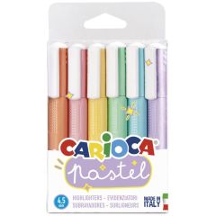 Textmarker 6 culori/set, Pastel Carioca