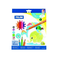 Creioane colorate 12culori/set, 0722412 Maxi Milan