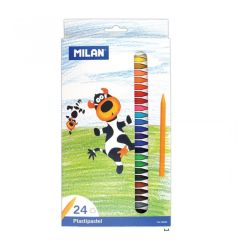 Creioane colorate cerate 24culori/set, 80025 Milan